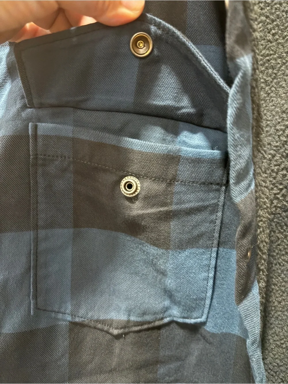 The North Face Campshire Lined Flannel Shacket Blue Buffalo Plaid XXL Men’s
